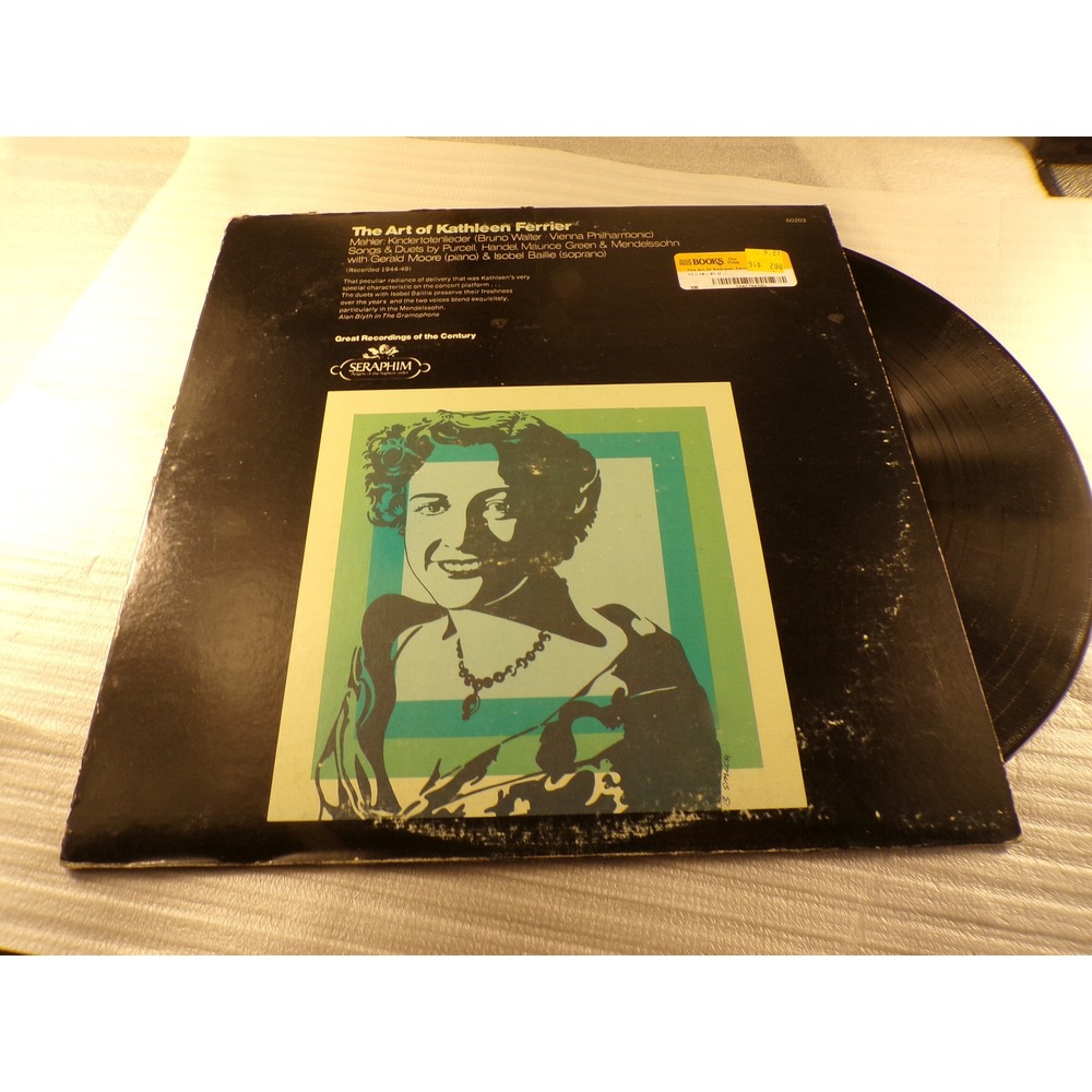 Kathleen Ferrier Vinyl Record Lot Mahler Kindertotenlieder Lieder Recital 2 LPs